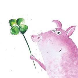 Lucky Pig Napkin Pack of 20