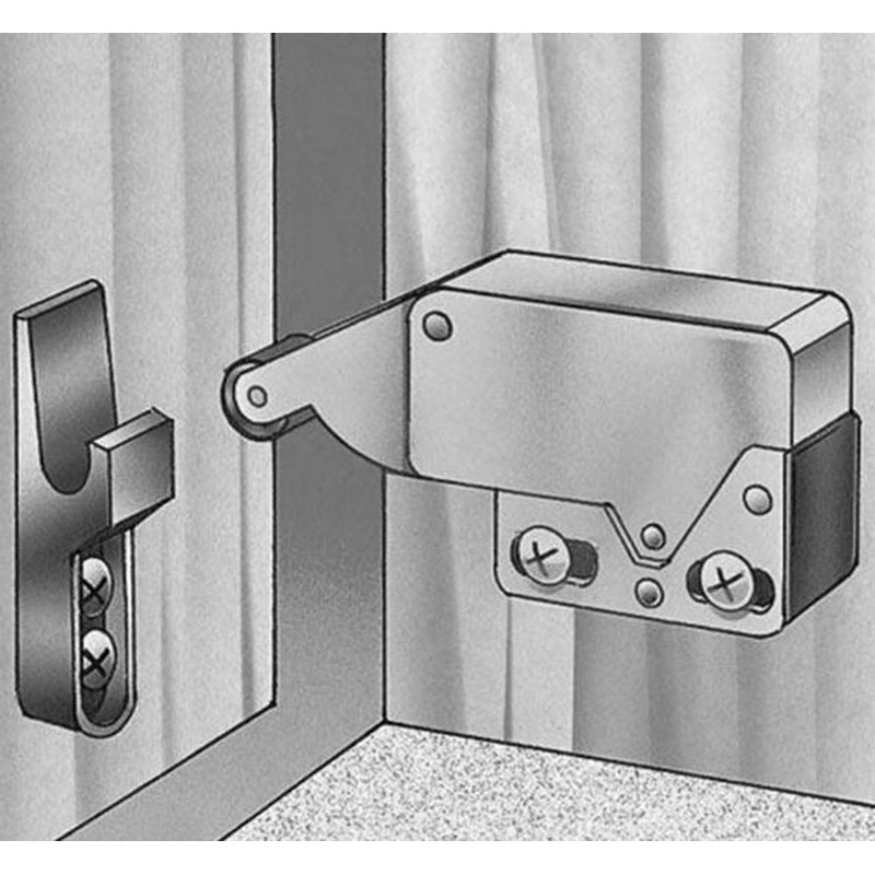 （4 Pack ） Automatic Spring Snap System Push-in Touch Lock