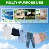 2 Pack Magnetic Retractable Clothes Line for Cabin - Approved
