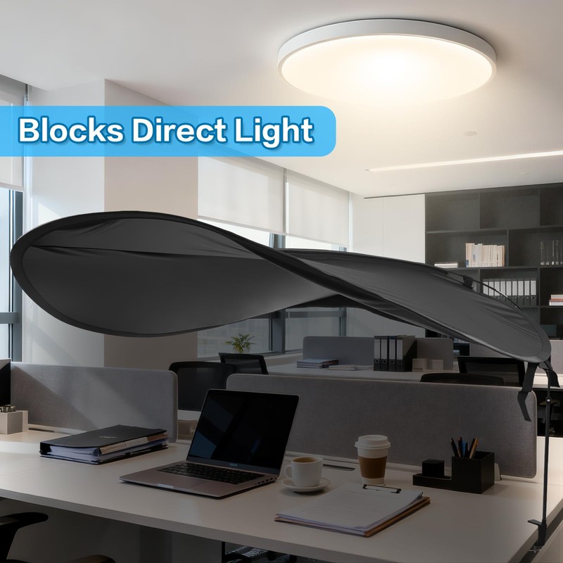 Ayuanb 62''Adjustable Office Cubicle and Desk Shade, Cubicle Shade, Adjustable