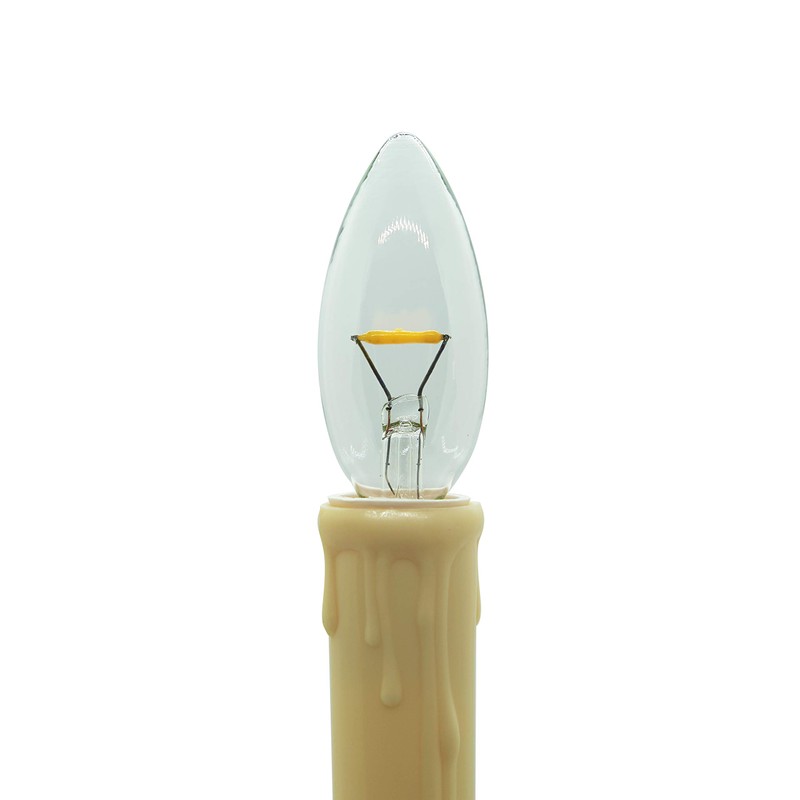 Celestial Lights Six LED Window Candle Replacement Bulbs for Plug-in