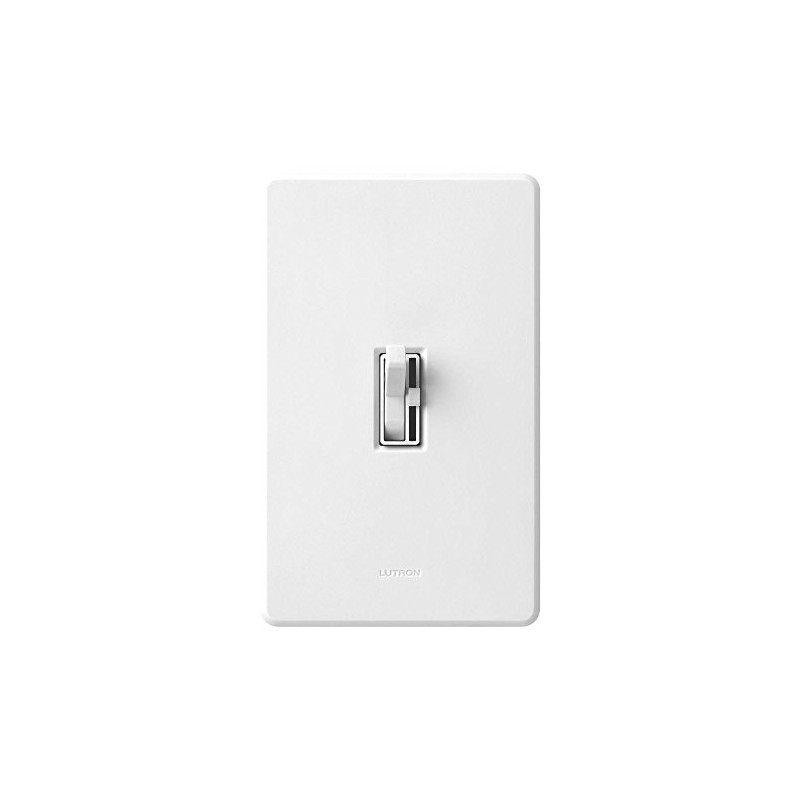 Lutron Toggler 1000-Watt Single-Pole Incandescent Dimmer Switch, AY-10PH-WH, White