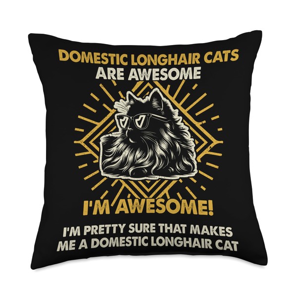 Cat Dad Are Awesome - Breed Domestic Longhair Cat Mom