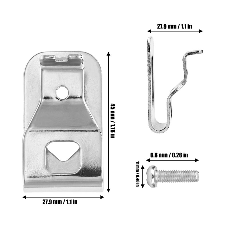 Belt Clips for Dewalt 2 Pack Drill Belt Clip Hook