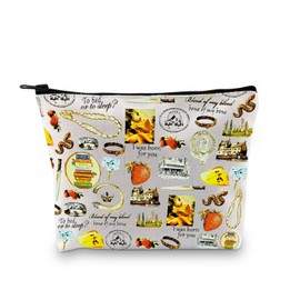 JYTAPP Scotland Scottish Merchandise Characters Makeup Bag Dragonfly Gift Lover Travel Bag