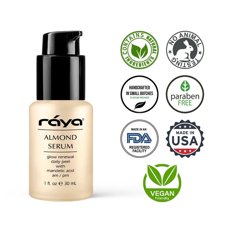 RAYA Almond Serum (508) | Exfoliating Facial Peel for Combination