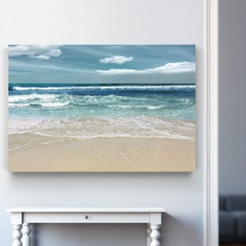 Renditions Gallery Canvas Nature Wall Art Home Paintings & Prints Lovely Calm Sea Symphony Modern Romantic Wall Hanging Nautical Decorations for Bedroom Office Kitchen - 24"x36" LT39