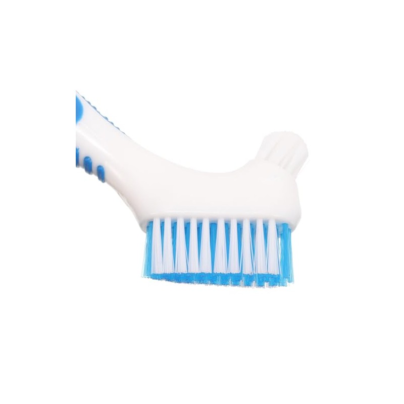 Set De Cepillos Para Dentaduras Postizas De Doble Cara Con
