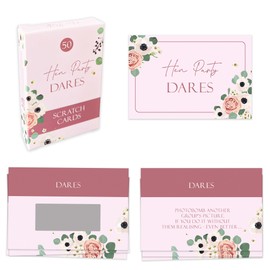 Blue Planet Fancy Dress 50pcs Hen Party Dare Cards Scratch Cards Hen Party Games Hen Night Card Game Fun Hen Party Accessories Hen Do Games Girls Night