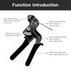 TOMSHUB Stainless Steel Cable Tie Gun Kit,Heavy Duty Outdoor Adjustable