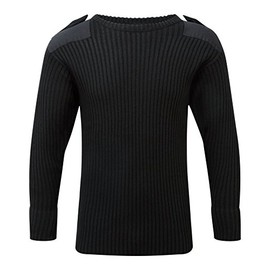 Fort Crew-Neck Military & Law Enforcement Commando Sweater (as1, Alpha, s, Regular, Regular, Black)
