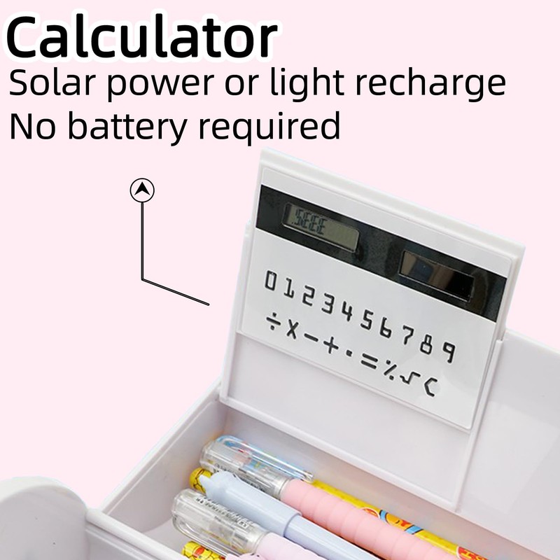 NBX NewmeBox Pencil Box with Lock, Cute and Kawaii Pencil