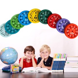 Math Fidget Spinners，Math Fidget Toy，Fun Early Education Math Fidget Toy Multiplication，Learning Fidget Spinners for Kids (Multiply Or Divide 9pcs)