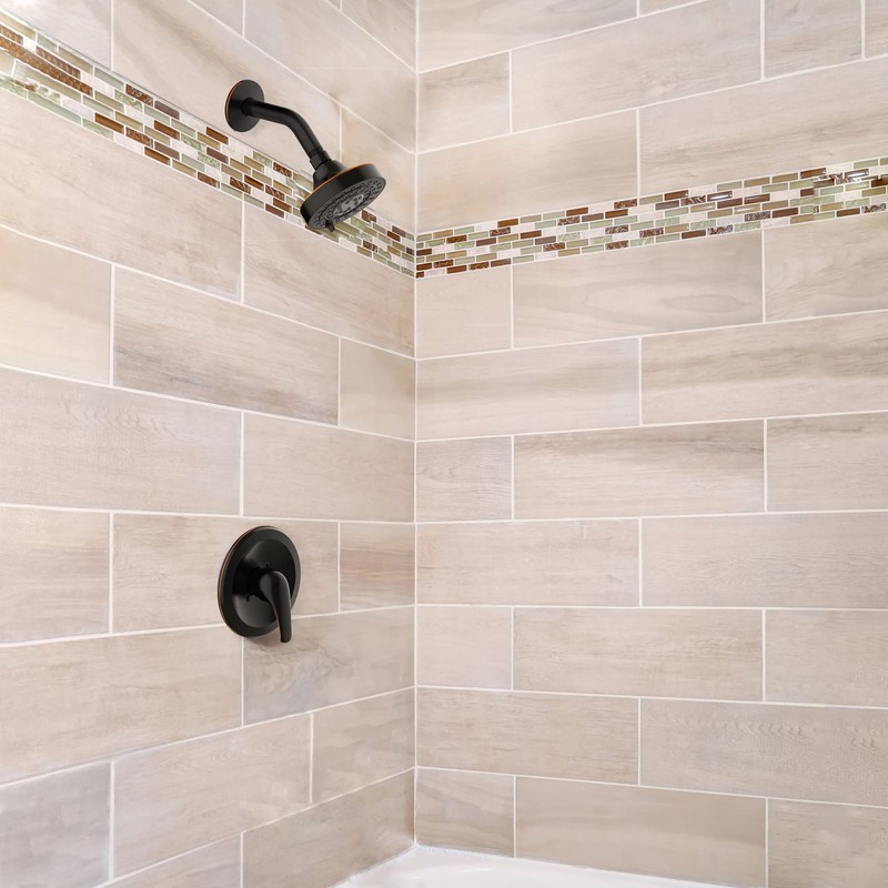 Design House 595116 Middleton II Transitional 3-Function Shower Head for