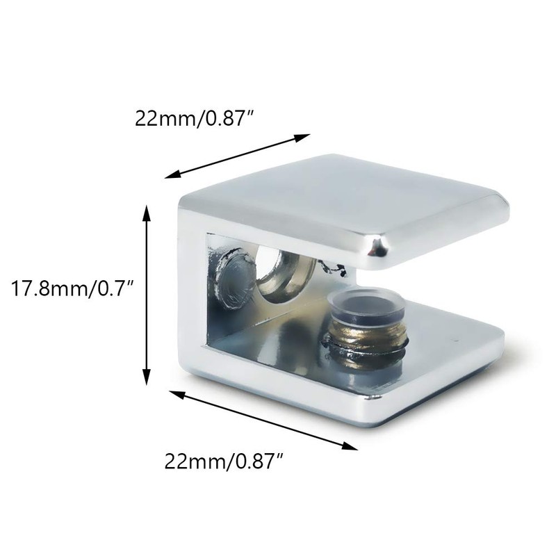 Glass Shelf Bracket Glass Clamp Holder Adjustable Clamp Shelf Clip