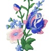 Flowers Bouquet Embroidered Badges Iron on or Sew on Patch,