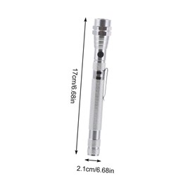 Operitacx Magnetic Pickup Tool with LED Light Telescopic Flashlight for Mechanics Handymen and Projects Portable Magnet Tool for Easy Retrieval Tight Spaces