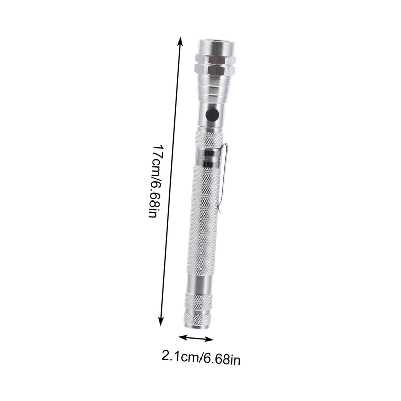 Operitacx Magnetic Pickup Tool with LED Light Telescopic Flashlight for