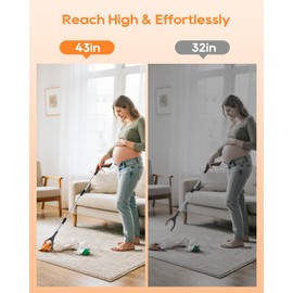 2-Pack 43" Heavy Duty Grabber Reacher Tool, Foldable with 360° Rotating Jaw, Magnetic Tip, Ergonomic Grip, Wide Claw for Trash Pickup, Gardening & Reaching High Shelves – Ideal for Seniors