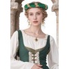 PROCOS Renaissance Padded Roll Chaplets Coif Cap Velvet Medieval Headwear
