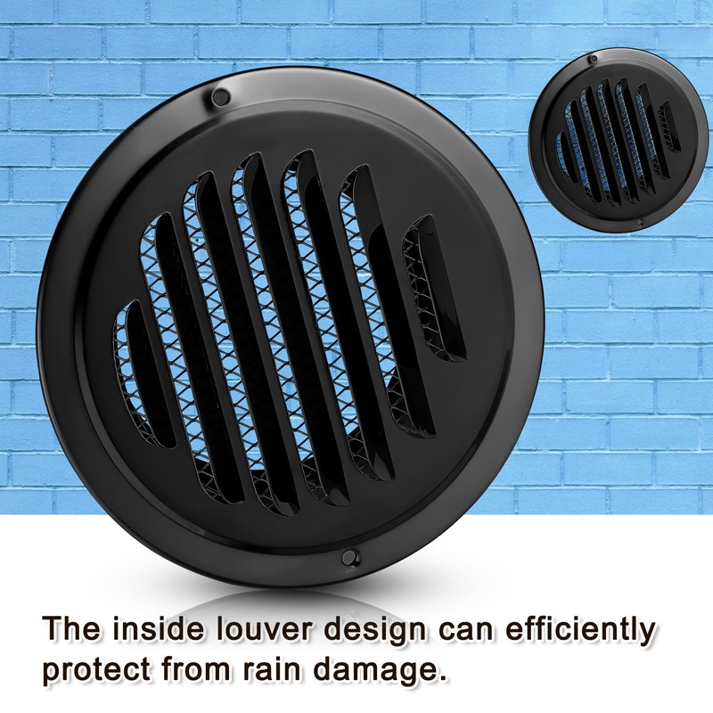 Zonon 12 Pcs Stainless Steel Soffit Vents 4 Inch Round