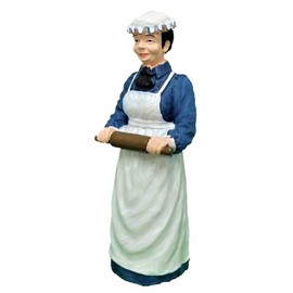 Melody Jane Dolls House People Victorian Cook with Rolling Pin Resin Figure 1:12