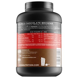ICON Nutrition Hibernate Micellar Casein Protein - Double Choc Brownie, Slow-Release Nighttime Recovery Formula, 24g Protein, 100% Grass-Fed Casein, Low Sweetener – 900g, 30 Servings
