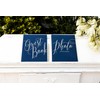 Wedding Guest Book Navy Blue and Gold 20 x 24.5cm