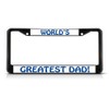 World's Greatest Great Dad License Plate Frame Tag Holder Cover