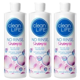Cleanlife Products No Rinse Shampoo 16 oz 3 Pack