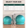 Trideer Exercise Yoga Ball Chair with Base for Home Office
