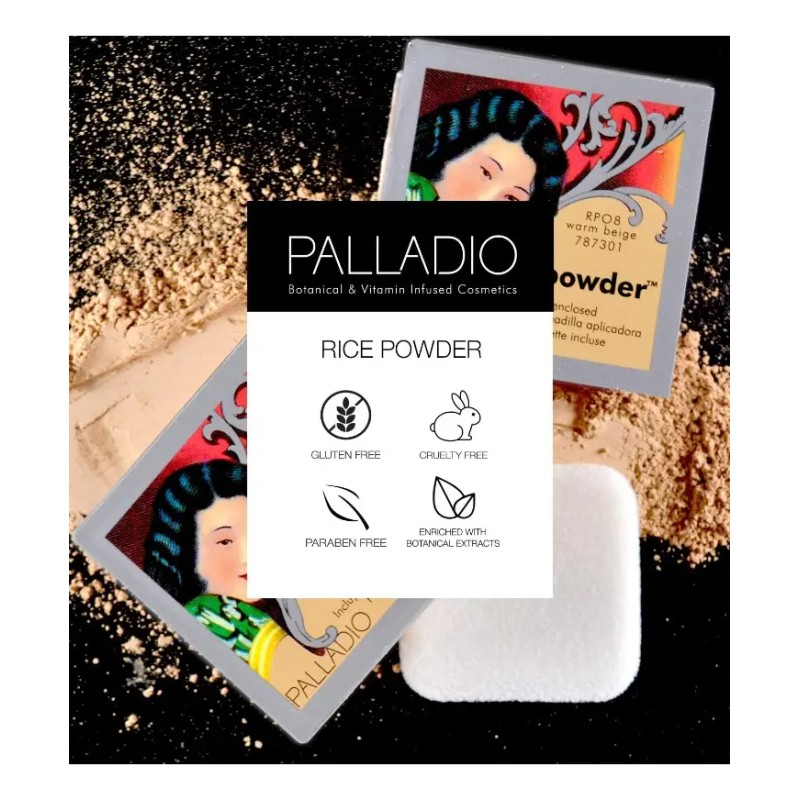Palladio Polvo Arroz Maquillaje Rostro Makeup