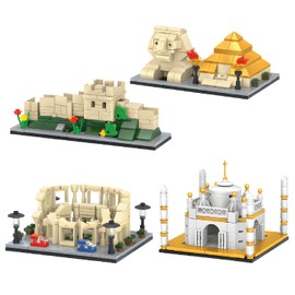 TORMEN World Landmark Building Blocks Micro Architecture Model for Office Room Decoration, Building Toys for Kids Adults (1028A4)