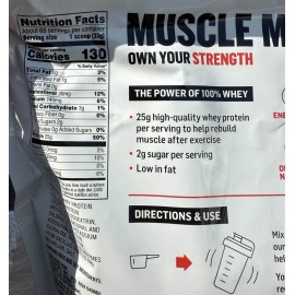Muscle Milk 100% Whey Protein Powder Vanilla 5lbs 66 svgs 25g Protein check BB!