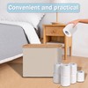 efluky Toilet Paper Basket with Lid, Toilet Paper Organizer for