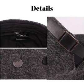 Ambysun Men's Cotton Flat Cap Gatsby Duckbill Hat Newsboy Ivy Irish Cabbie Scally Cap (Grey)