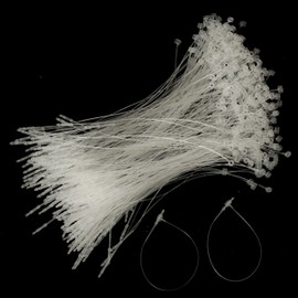 Spelling Rope, Tagging Loop, Loop Lock, 1000 Pieces, Transparent, Convenient Price Tags, Fasteners, Loop Pins, Plastic, Commercial Use, Clothes, Tagging Loops, For Shops, Tape, Binding Tools, Tag Thread, Tag String