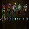 JYtrend 9 Pack 9ft Neon Light El Wire w/Battery Pack