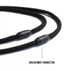 GOVO T3 Lanyard,Durable Round Cord,Metal Hook,Breakaway Buckle,Safety Breakaway, Black, 19