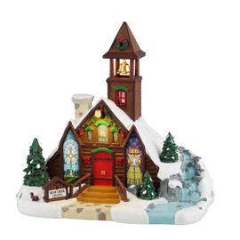 Lemax Bear Creek Chapel, Battery Operated (4.5V) #45265