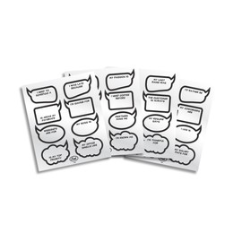 Fred & Friends Chit Chats - Pegatinas de Oficina, Office Stickers, 1