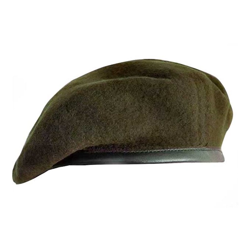 Gajaous British Military Berets for Men and Women,Wool and Leather