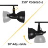 HiBay LED Track Lighting Fixtures, Rotatable Ceiling Light Kit, Industrial