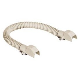 Hubbell Wiring Systems HBL5700FIV Steel Metal Raceway Flexible Section, 18" Length, Ivory