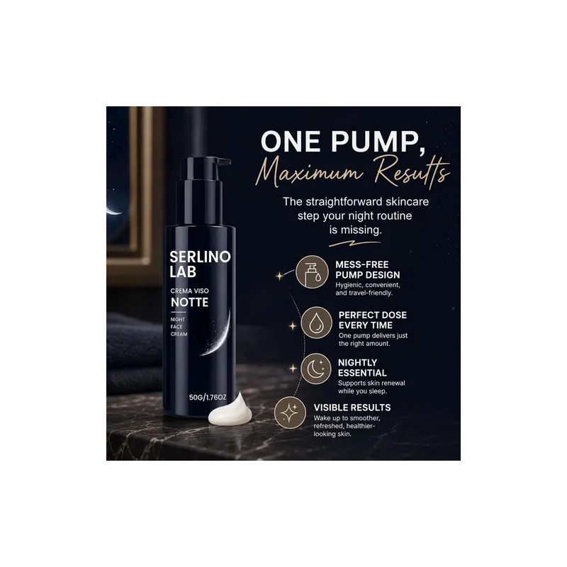 1pcsserlino Lab For Men Crema Facial Noche