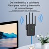 FEISEDY 1200Mbps Extensor de Señal WiFi, 2.4G 300Mbps/5G 876Mbps Inalámbrico