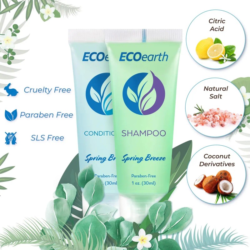 Juego De Champú Y Acondicionador De Viaje Ecoearth (1 Fl