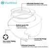 Disposable Nasal Oxygen Cannula with Curved Tip by VASTMED |