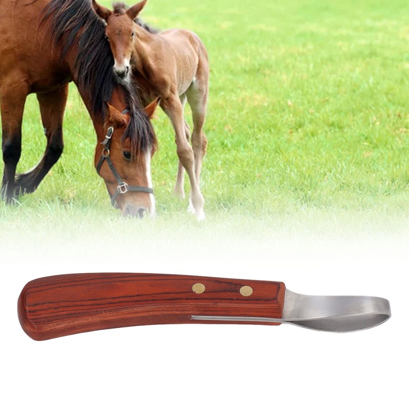 Hoof Trimmer Shears Stainless Steel Blade Rubber Wood Handle Multipurpose