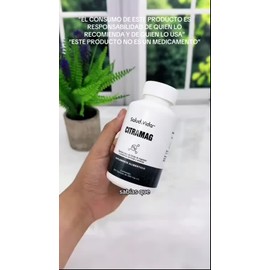Citrato de Magnesio 500mg - Una cápsula al día - 200 Cápsulas de Fácil Absorción - Citramag S&V